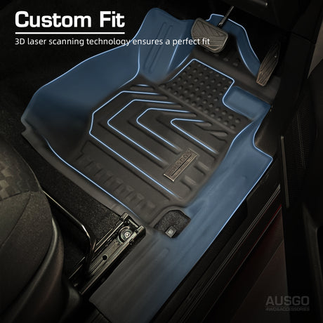 5D TPE Door Sill Covered Car Floor Mats for Suzuki Jimny Auto Transmission 3Door 2018-Onwards