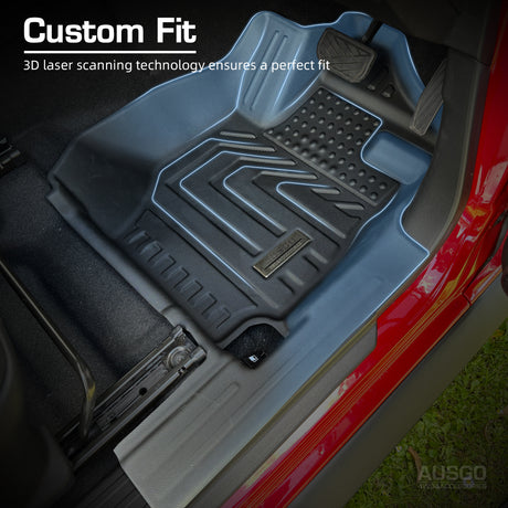 Front 2pcs 5D TPE Door Sill Covered Car Floor Mats for Suzuki Jimny Auto Transmission 5Door  2023-Onwards