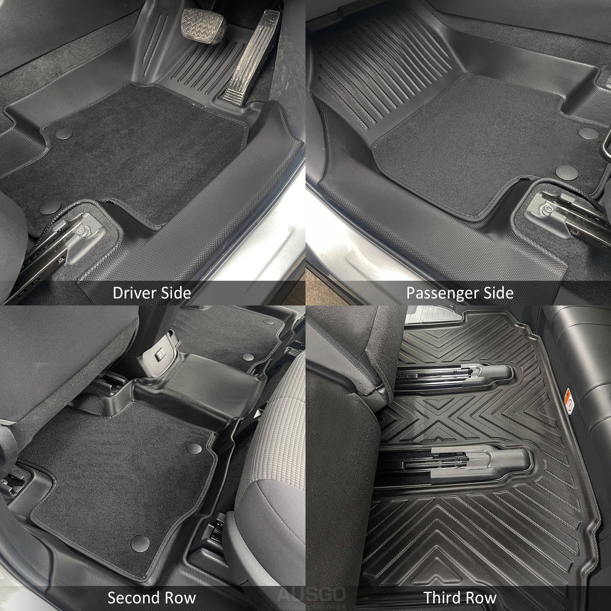 Double-Layer Car Floor Mats for Toyota Kluger 2021-Onwards