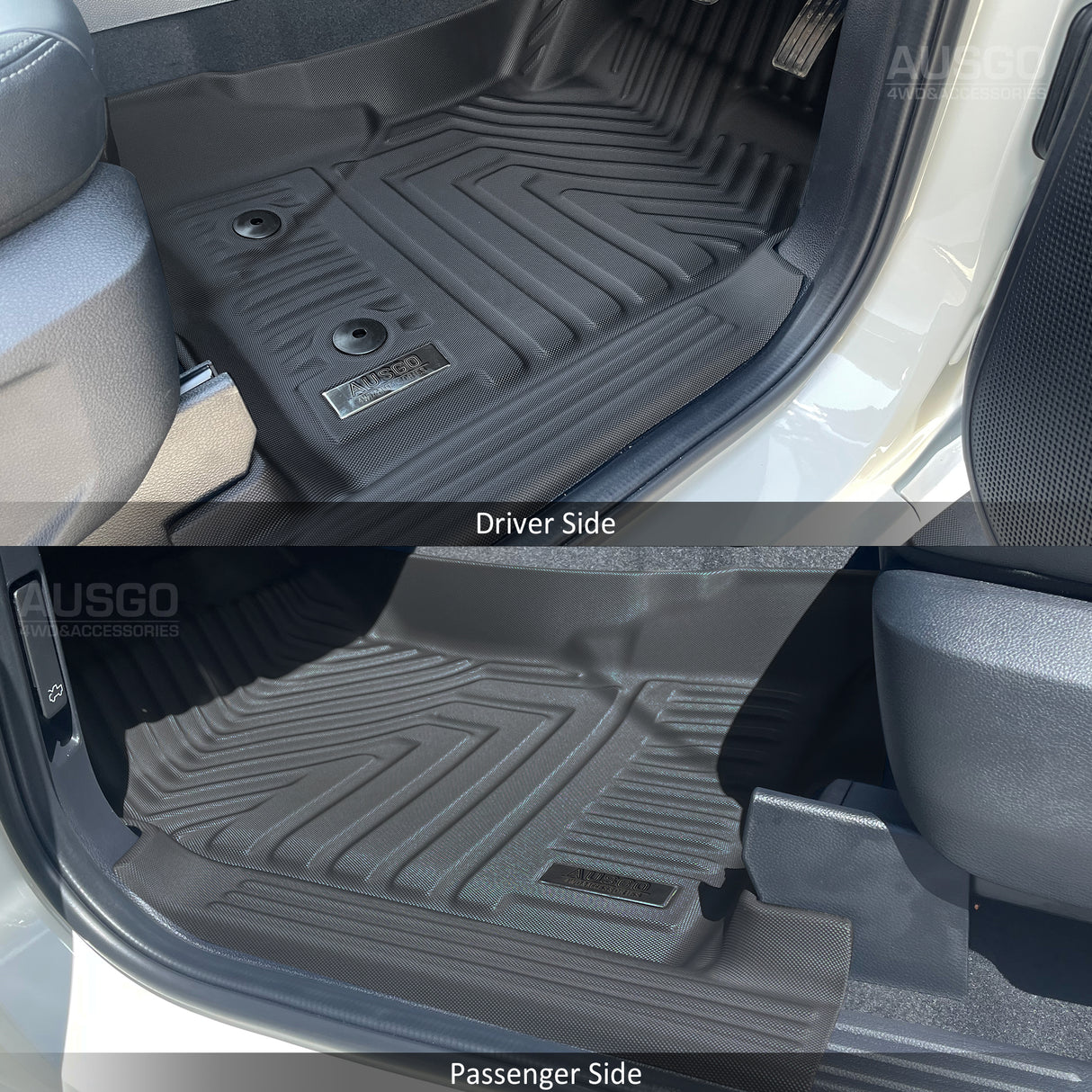 5D Moulded Car Floor Mats for Ford Ranger Single / Extra Cab Next-Gen 2022-Onwards