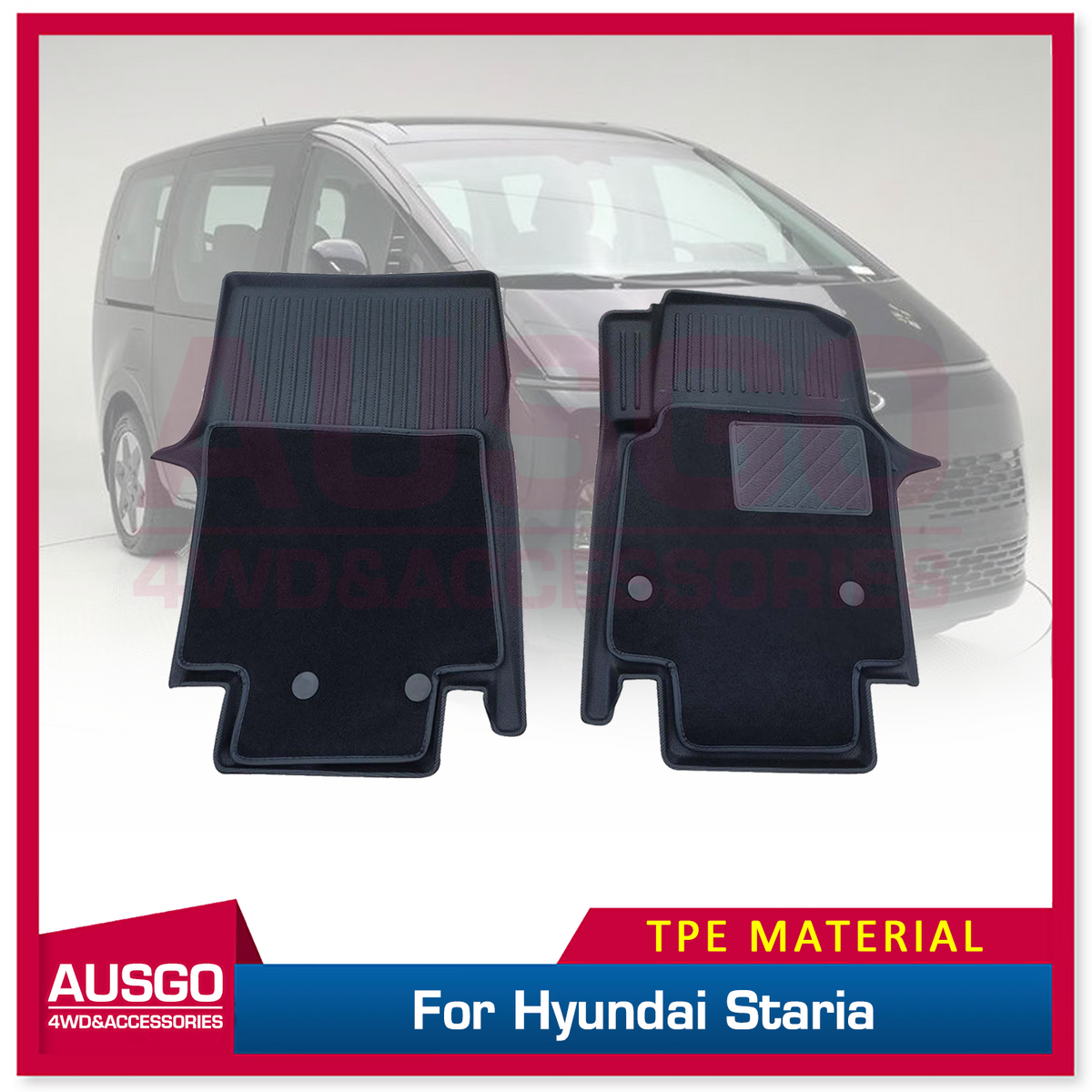 5D TPE Car Floor Mats for Hyundai Staria / Staria Load 2021+ Car Mats