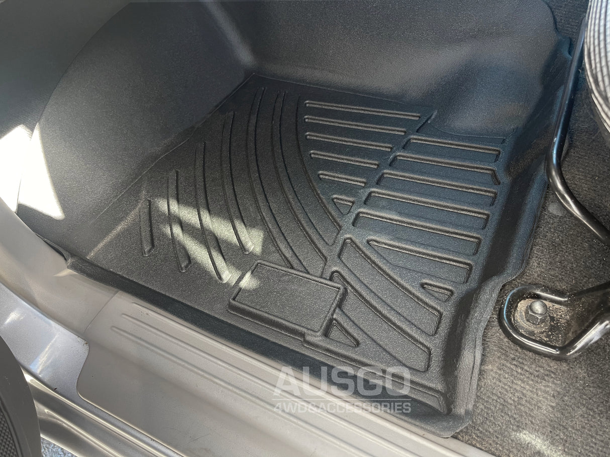 3D Floor Mats for Mitsubishi Triton MQ MR Series Dual Cab 2015-2024