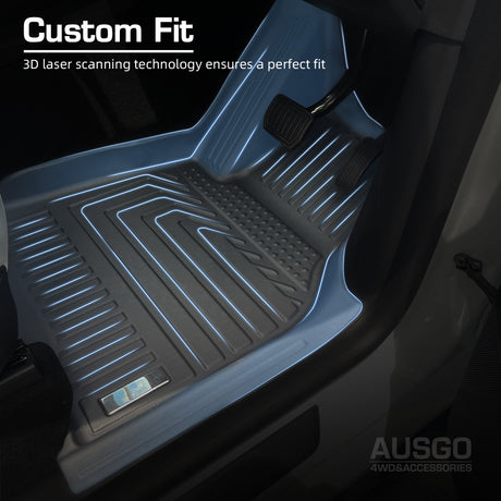 TPE Floor Mats + Sunroof Shade + Front + Rear Cargo Mats for Tesla Model Y 2022-Onwards Door Sill Covered Car Mats Boot Liner Sun Shade