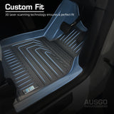 TPE Floor Mats + Front + Rear Cargo Mats for Tesla Model Y 2022-Onwards Door Sill Covered Car Mats Boot Mat Boot Liner