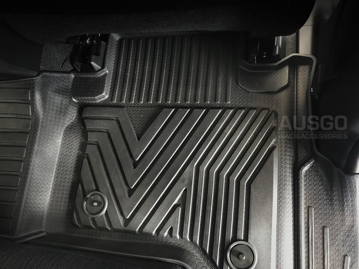 5D Car Floor Mats for Toyota Hilux Auto Transmission Dual Cab 2015-2024