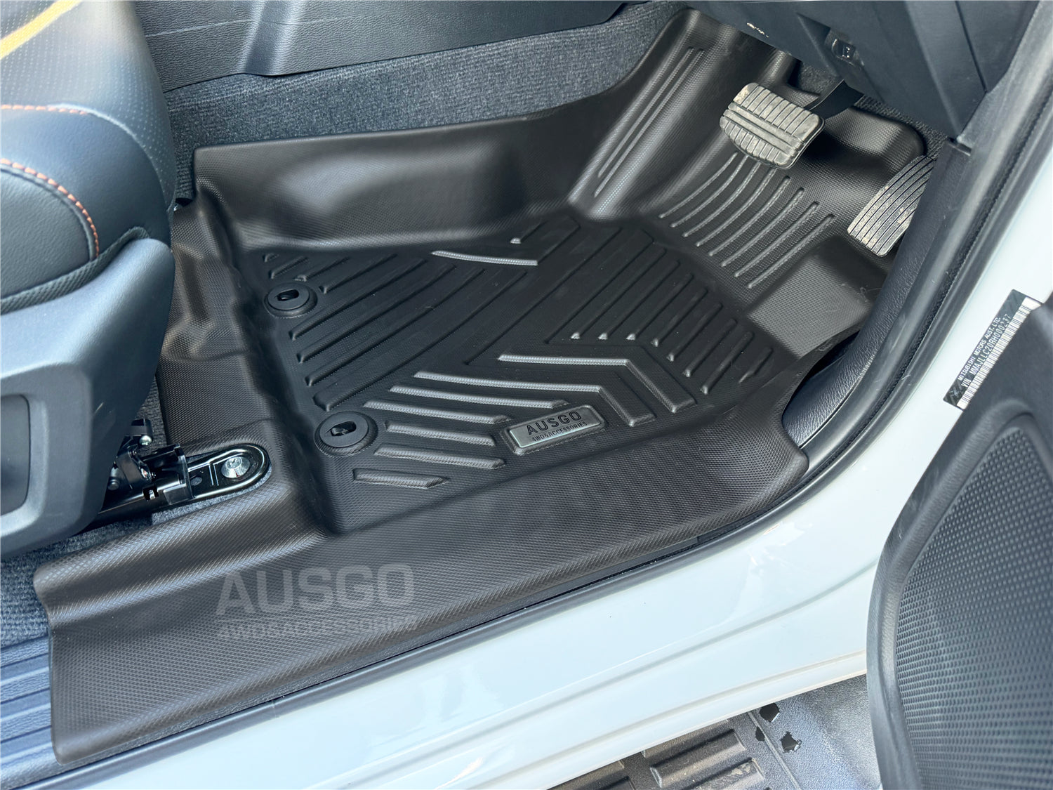 Car Floor Mats + Door Sills Protector for Mitsubishi Triton MV Dual Cab 2024-Onwards