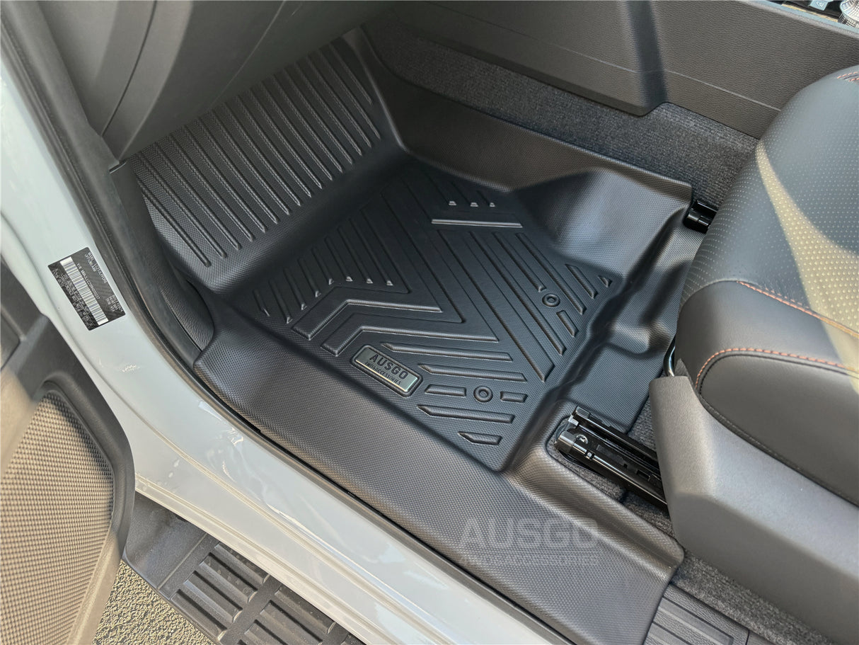 5D Moulded Car Floor Mats for Mitsubishi Triton MV Next-Gen Dual Cab 2024-Onwards