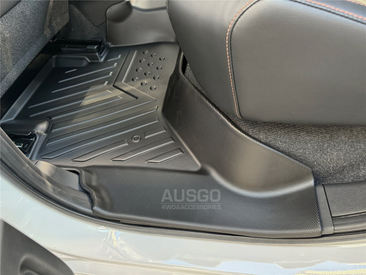 5D Moulded Car Floor Mats for Mitsubishi Triton MV Next-Gen Dual Cab 2024-Onwards