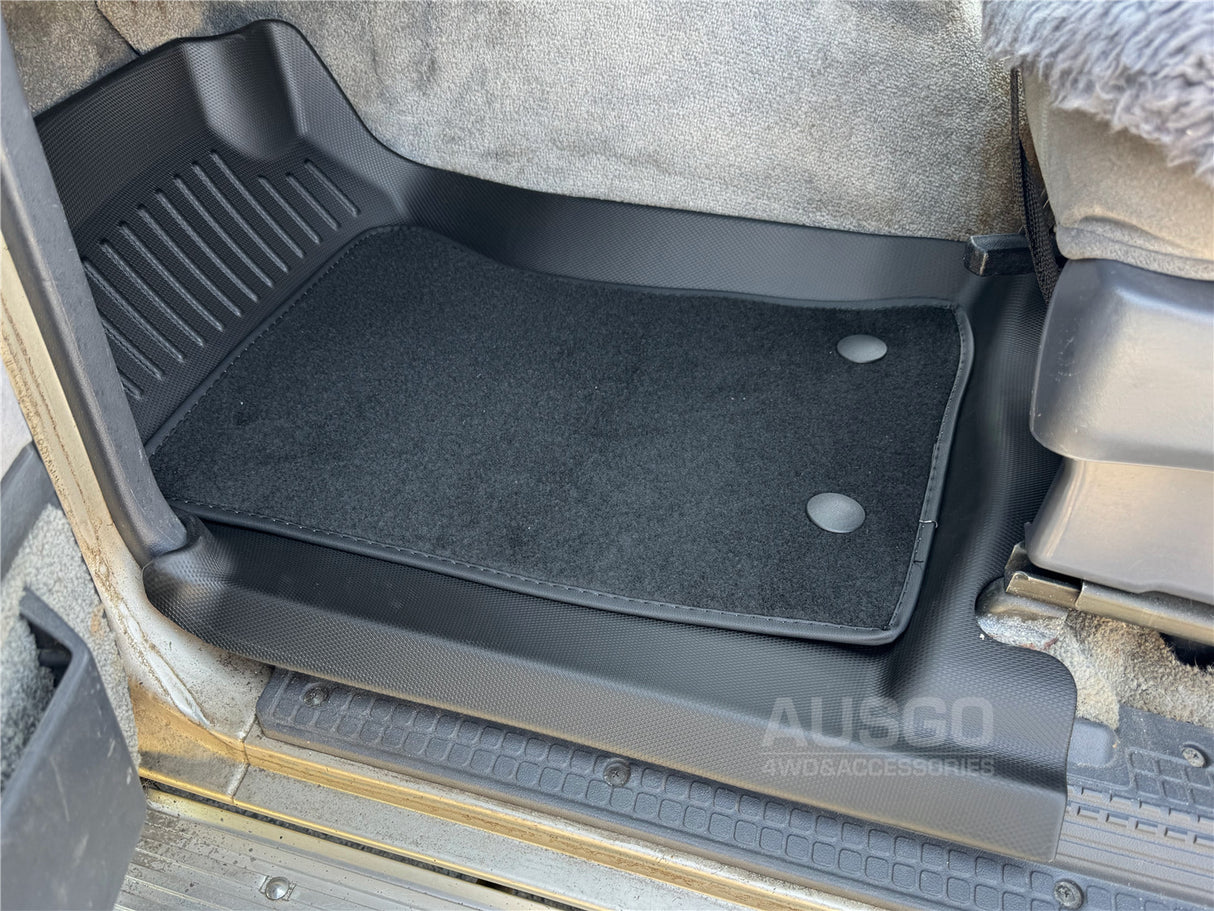 Double-Layer Car Floor Mats for Nissan Patrol GQ Y60 1988-1997