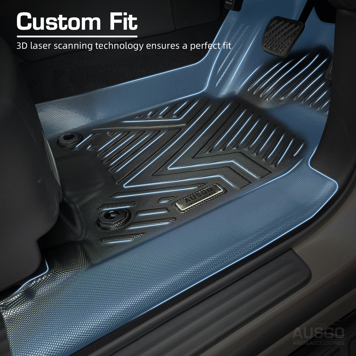 5D Car Floor Mats for Nissan Patrol Y62 2012-Onwards