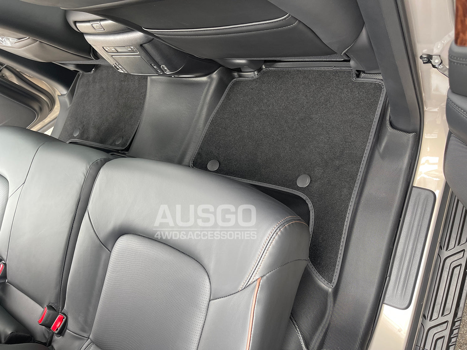 Double-Layer Car Floor Mats for Nissan Patrol Y62 2012-Onwards