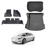 5D Car Floor Mats for Tesla Model 3 2019-2021