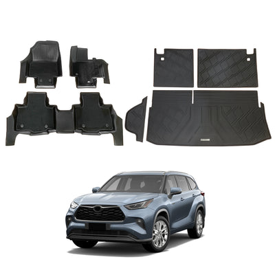 Double-Layer Car Floor Mats for Toyota Kluger 2021-Onwards