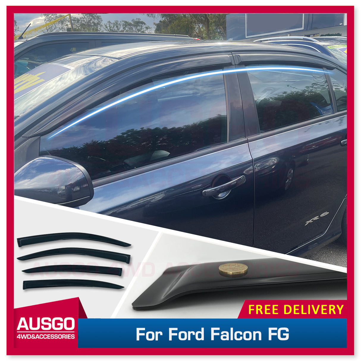 Luxury Weather Shields for Ford Falcon Fairmont FG 2008-2019