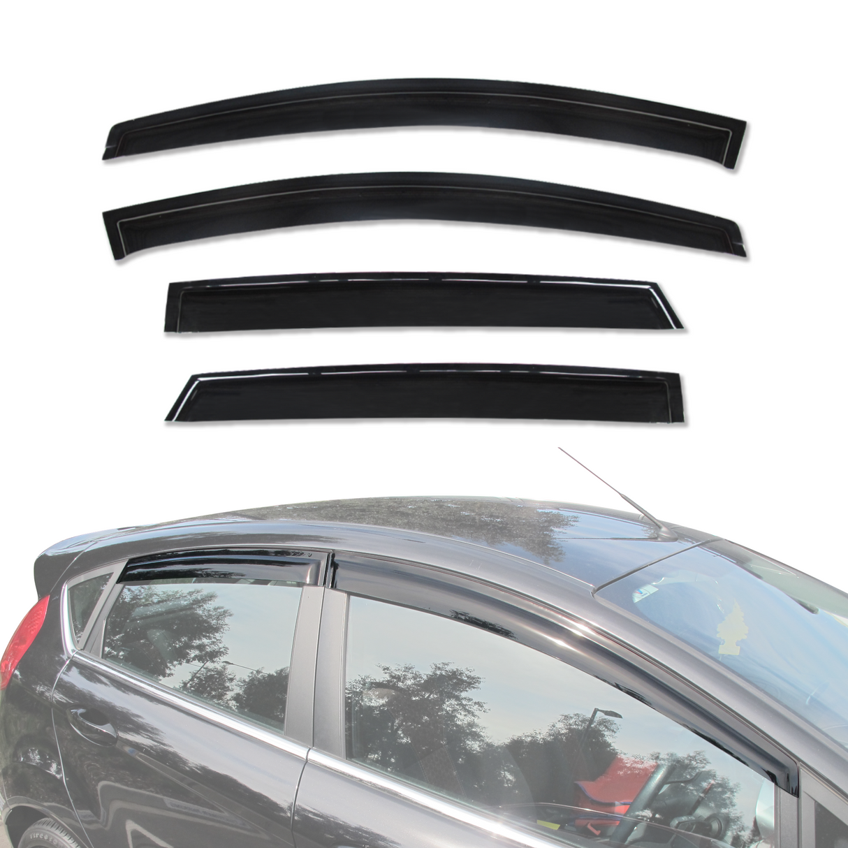 Weather Shields for Ford Fiesta Hatch 2008-2019