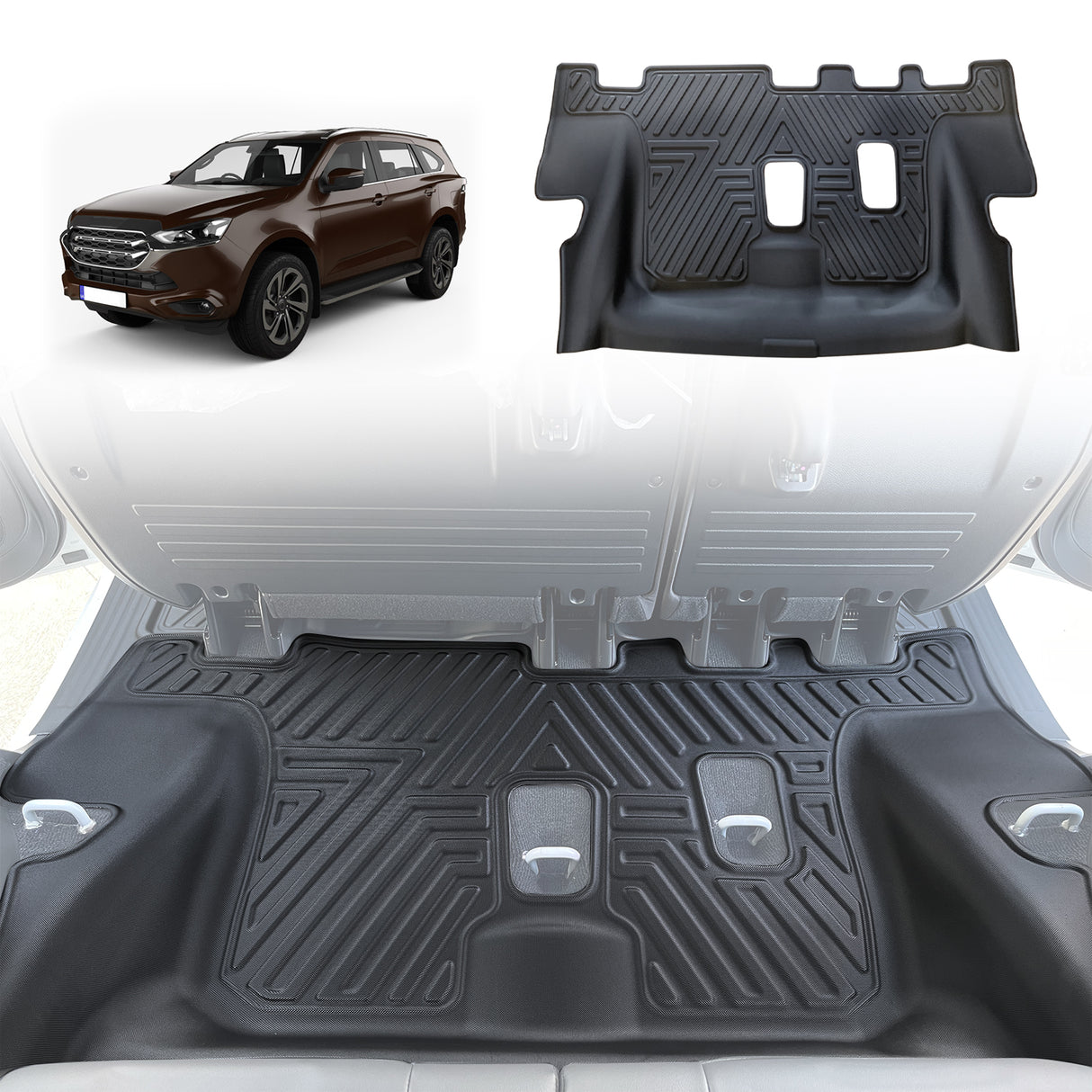 Third Row Floor Mat for ISUZU MUX MU-X 2021-Onwards