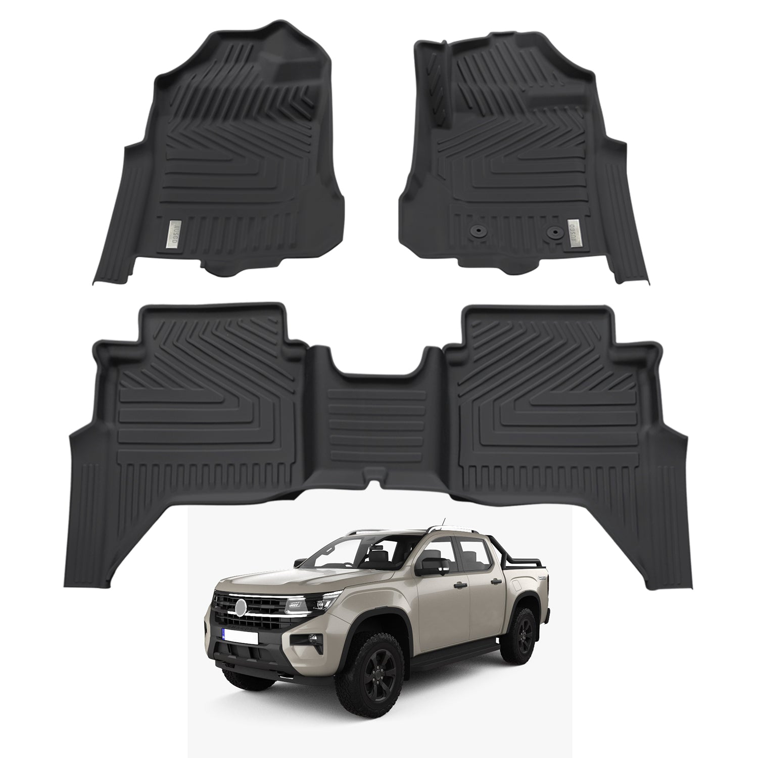 5D Car Floor Mats for Volkswagen Amarok Next-Gen NF Dual Cab 2023-Onwards