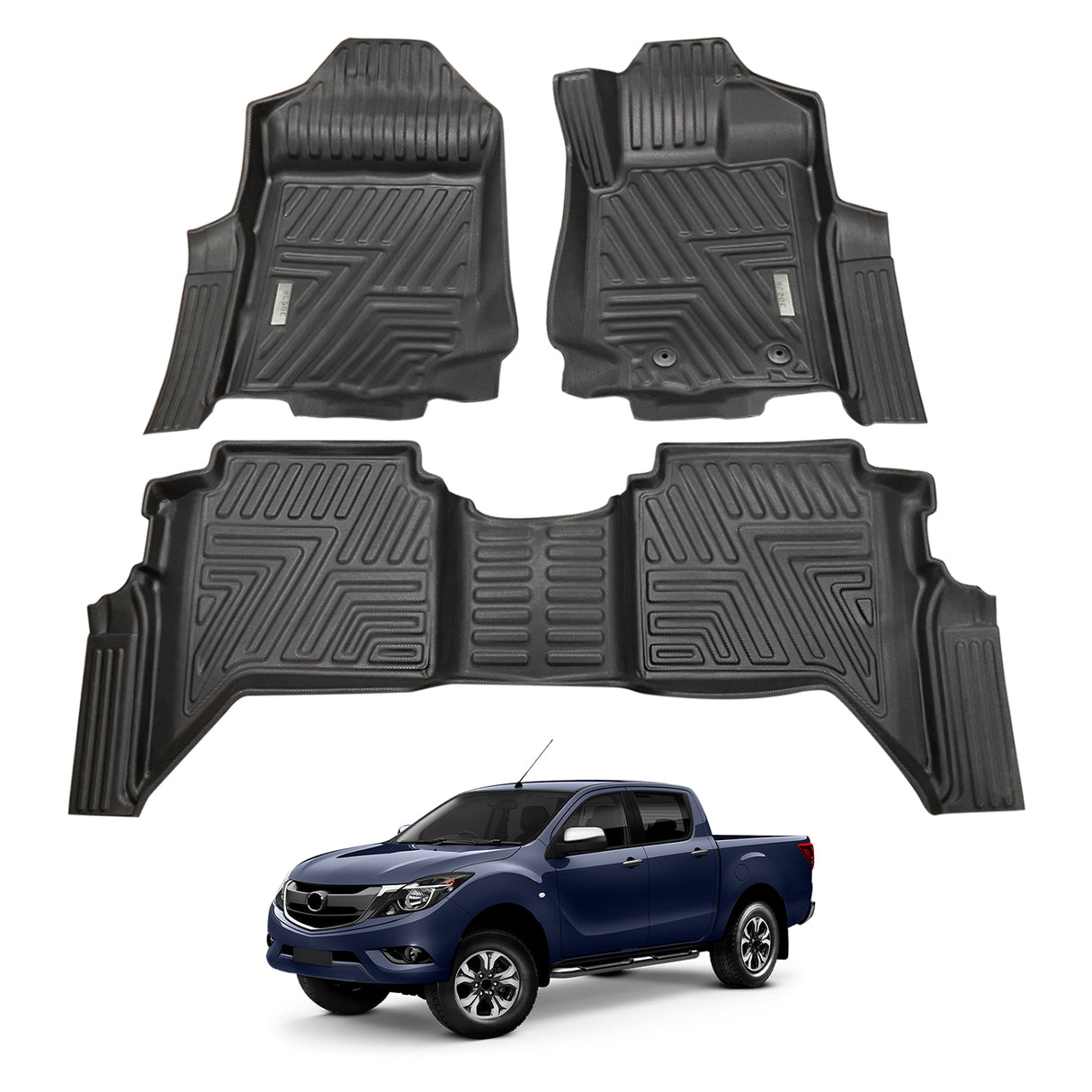 5D Car Floor Mats for Mazda BT-50 BT50 UP Series Dual Cab 2011-2020