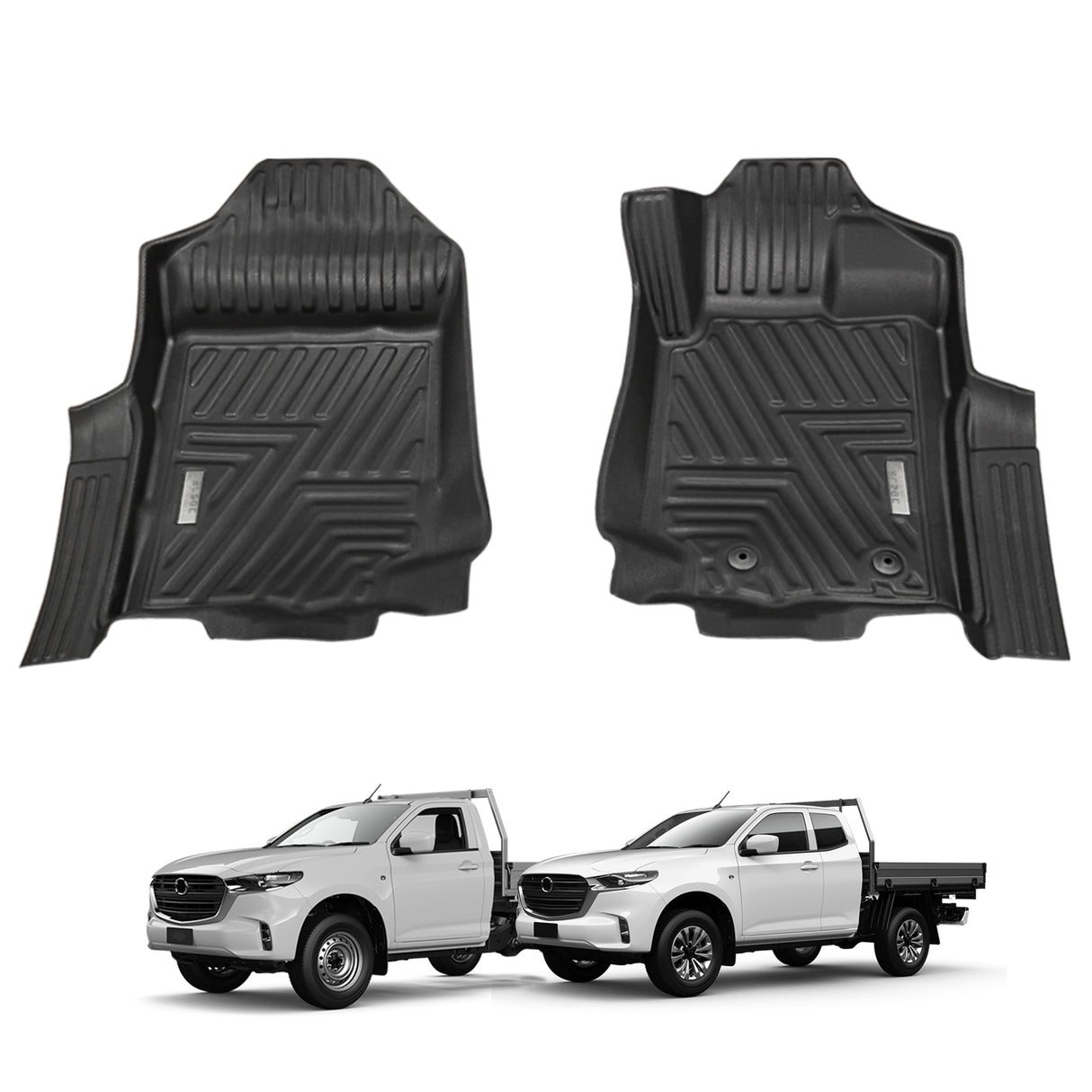 5D Car Floor Mats for Mazda BT-50 BT50 UP Single / Extra Cab 2011-2020