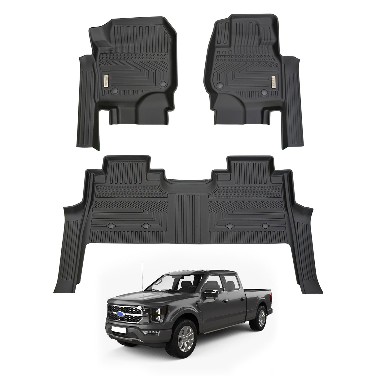 5D Moulded Car Floor Mats for Ford F-150 F150 2023-Onwards