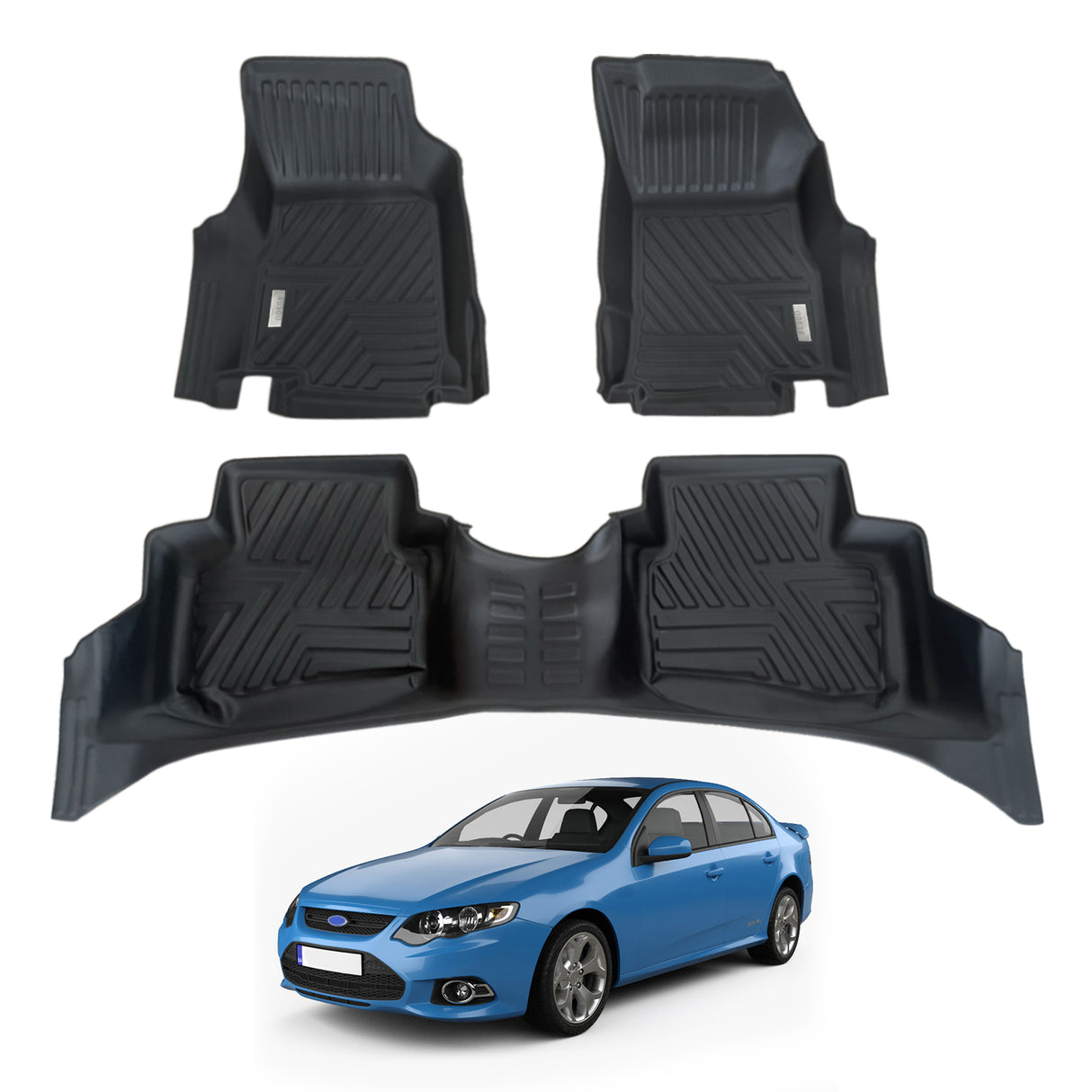 5D Moulded Car Floor Mats for Ford Falcon FG 2008-2019