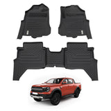 5D Moulded Car Floor Mats for Ford Raptor Next-Gen All-New 2022-Onwards