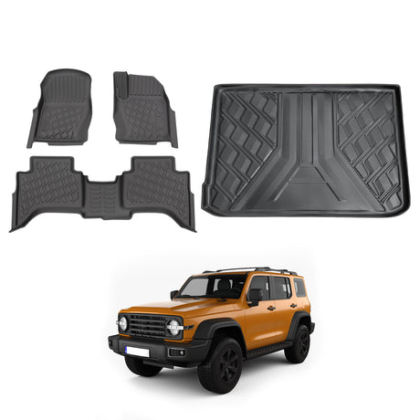 5D Car Floor Mats for GWM Tank 300 2023-Onwards