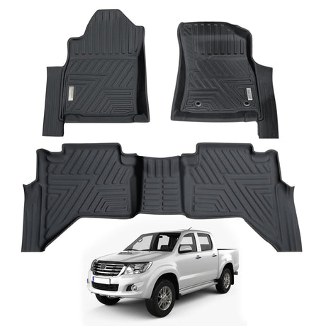 5D Car Floor Mats for Toyota Hilux Dual Cab 2015-2024 Manual Trans