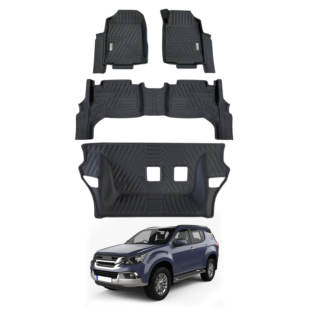 5D Car Floor Mats for ISUZU MUX MU-X 2013-2021