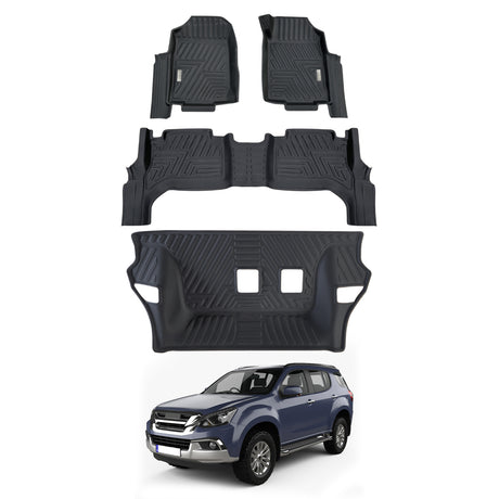 5D Moulded Car Floor Mats for ISUZU MUX MU-X 2013-2021