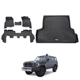 5D Moulded Car Floor Mats for Toyota LandCruiser 76 LC76 2023-Onwards