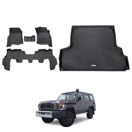 5D Car Floor Mats for Toyota LandCruiser 76 LC76 2023-Onwards