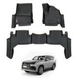 5D Car Floor Mats for LEXUS LX Series LX500d LX600 2021-Onwards 7 Seater