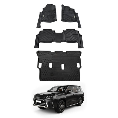 5D Moulded Car Floor Mats for Lexus LX570 LX Series 2013-2021