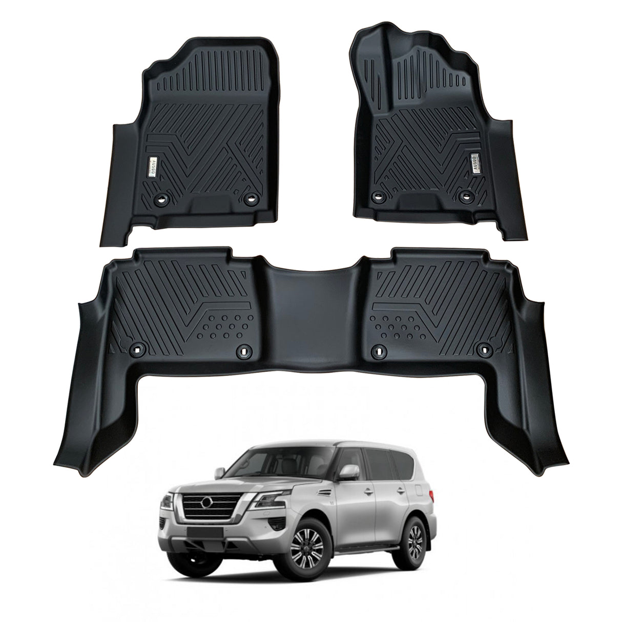 5D Car Floor Mats for Nissan Patrol Y62 2012-Onwards