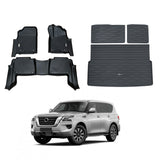 5D Moulded Car Floor Mats for Nissan Patrol Y62 2012-Onwards