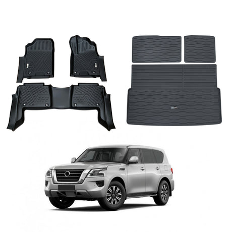 5D Car Floor Mats for Nissan Patrol Y62 2012-Onwards