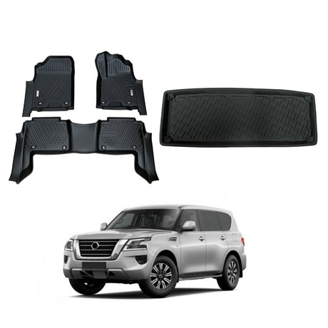 5D Moulded Car Floor Mats for Nissan Patrol Y62 2012-Onwards