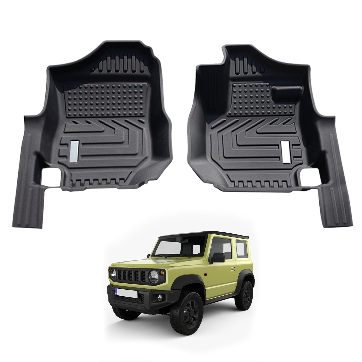 5D Car Floor Mats for Suzuki Jimny 3-Door Auto Trans 2018-Onwards Front Row Only