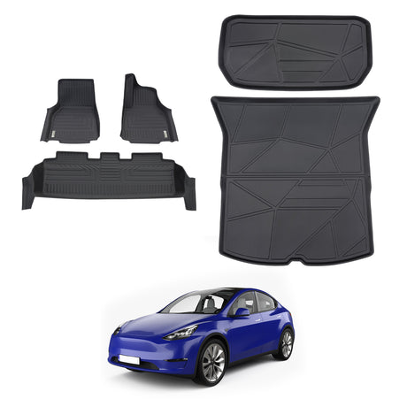 5D Car Floor Mats for Tesla Model Y 2022-Onwards