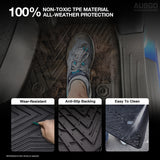 5D Car Floor Mats for Toyota Hilux Auto Transmission Dual Cab 2015-2024