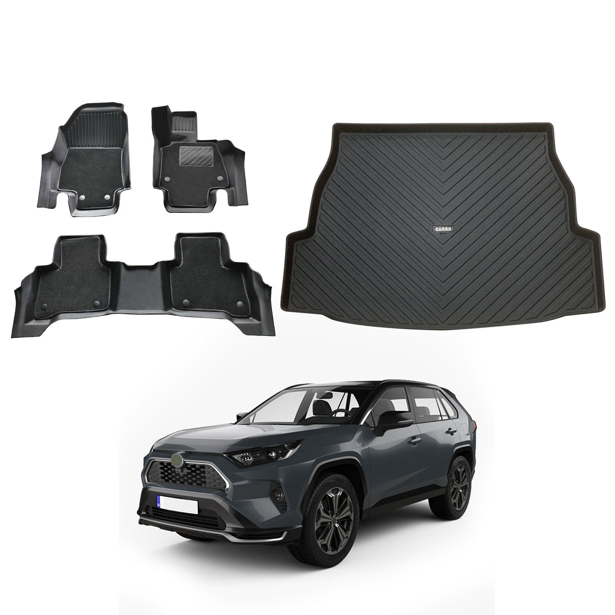 PRE-ORDER Double-Layer Car Floor Mats for Toyota RAV4 2019-Onwards