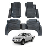 5D Moulded Car Floor Mats for Mitsubishi Triton Dual Cab 2006-2015