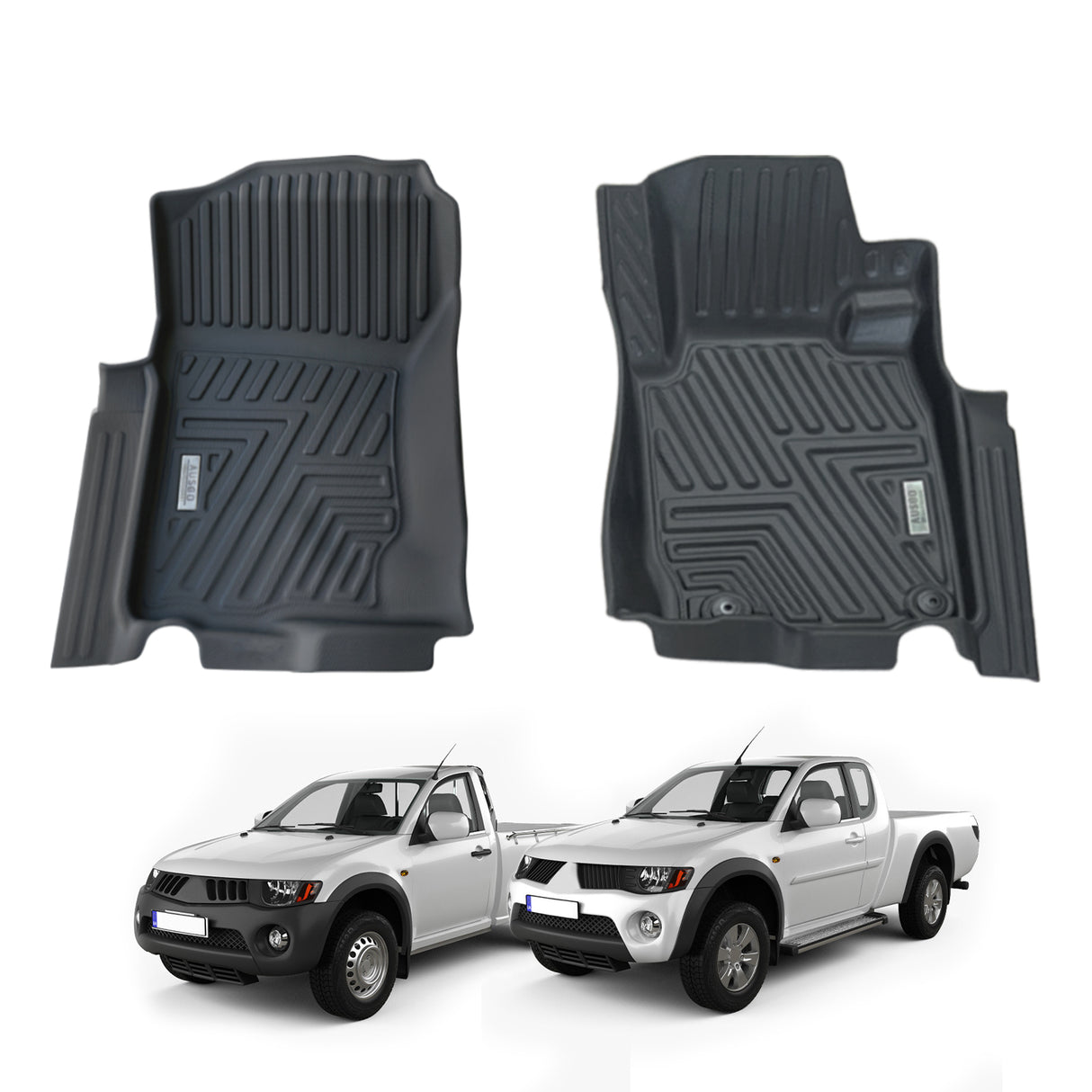 5D Moulded Car Floor Mats for Mitsubishi Triton Single / Extra Cab 2006-2015