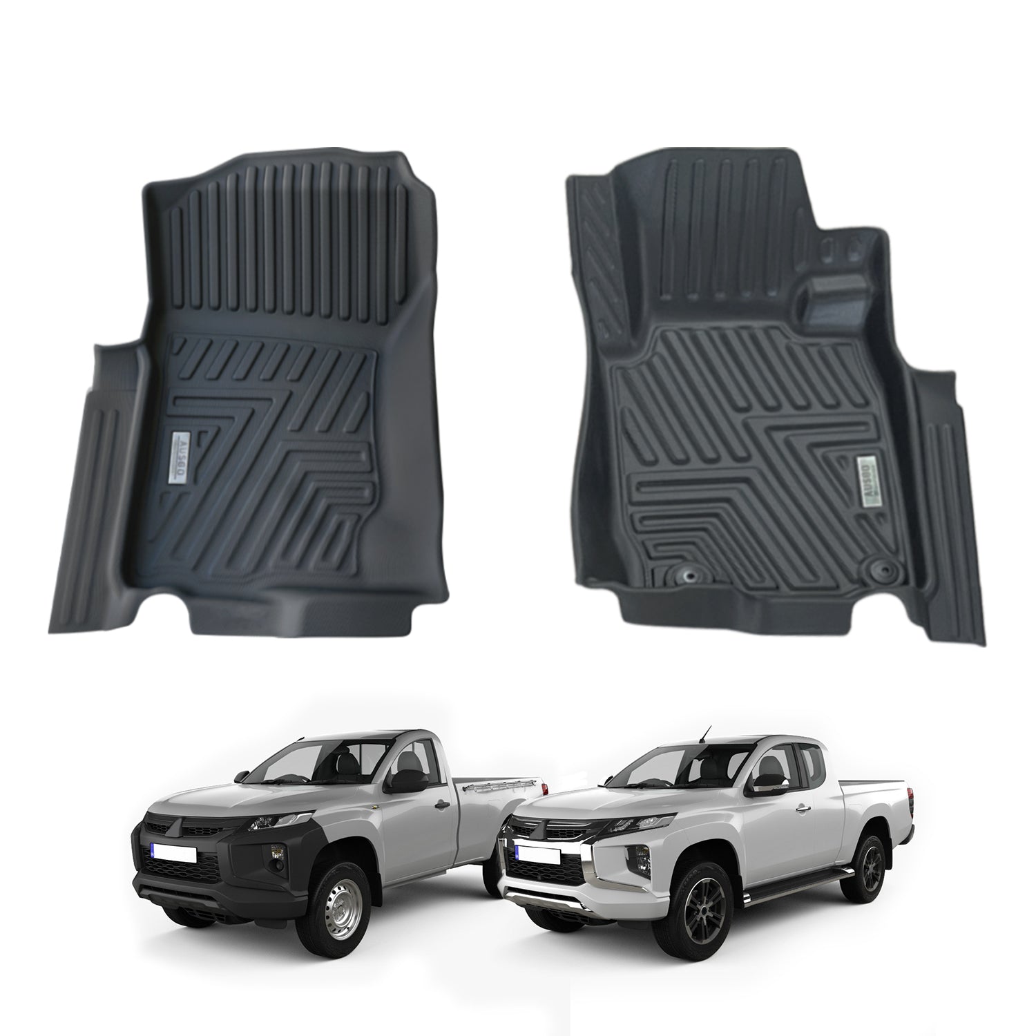 5D Car Floor Mats for Mitsubishi Triton MQ MR Series Single / Extra Cab 2015-2024