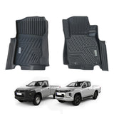 5D Moulded Car Floor Mats for Mitsubishi Triton MQ MR Series Single / Extra Cab 2015-2024