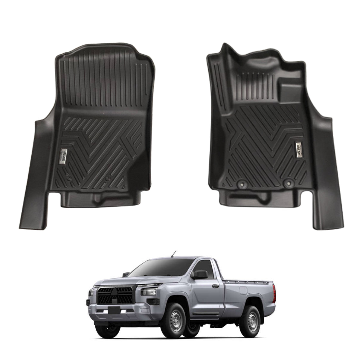 5D Car Floor Mats for Mitsubishi Triton MV Next-Gen Single Cab 2024-Onwards