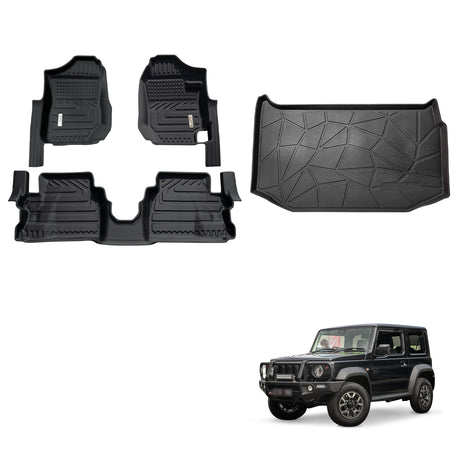 5D Car Floor Mats for Suzuki Jimny 3-Door 2018-2024