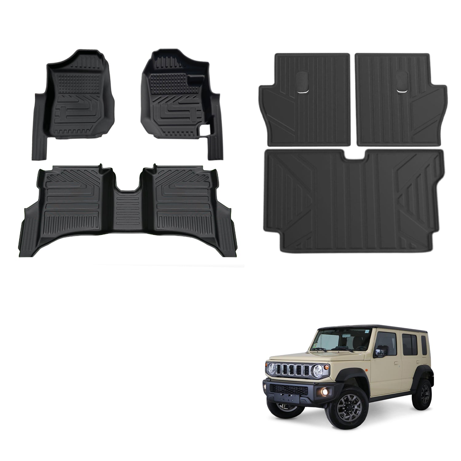 5D Car Floor Mats for Suzuki Jimny XL 5-Door 2023-Onwards