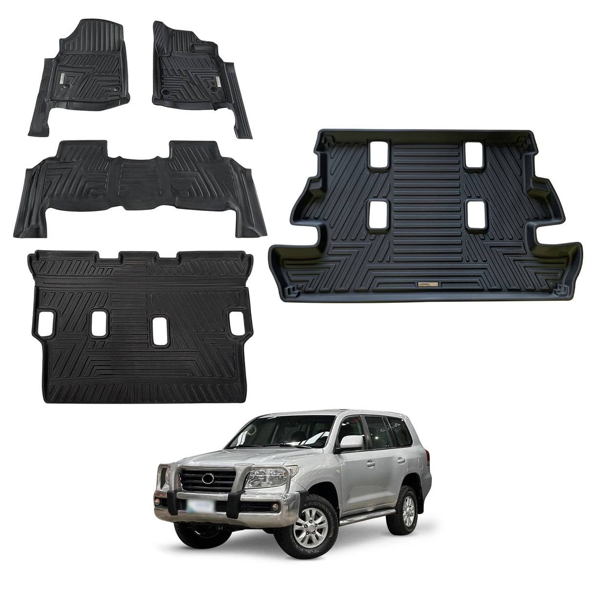 5D Car Floor Mats for Toyota LandCruiser 200 LC200 2007-2012